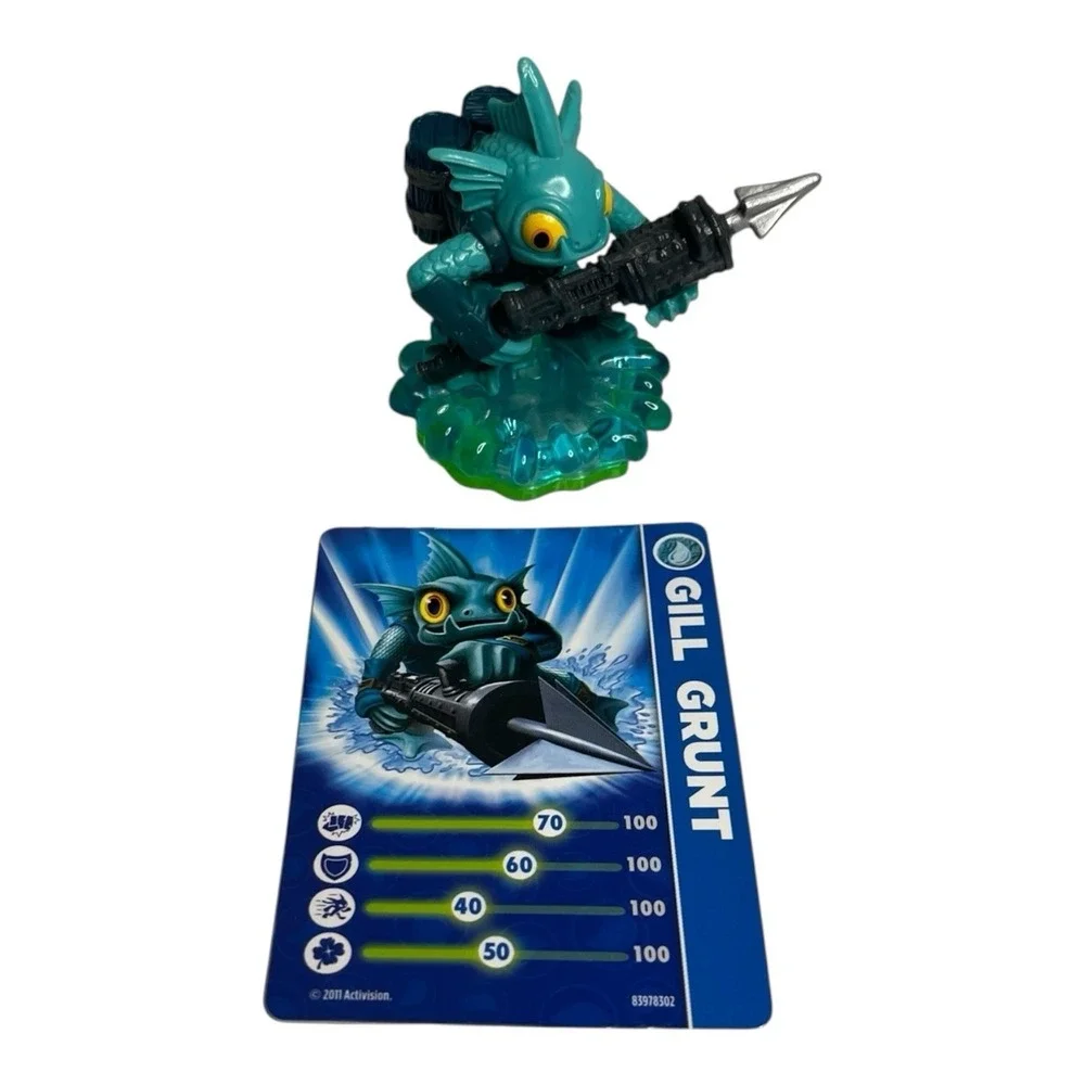 Skylanders Spyros Adventure Trigger Happy Flameslinger Gill Grunt Spyro Figures